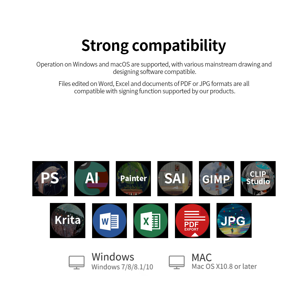 HXSJ Huion H420 Professional Graphics Drawing Tablet with 3 Shortcut Keys 2048 Levels Pressure Sensitivity 4000LPI Pen Resolution. 