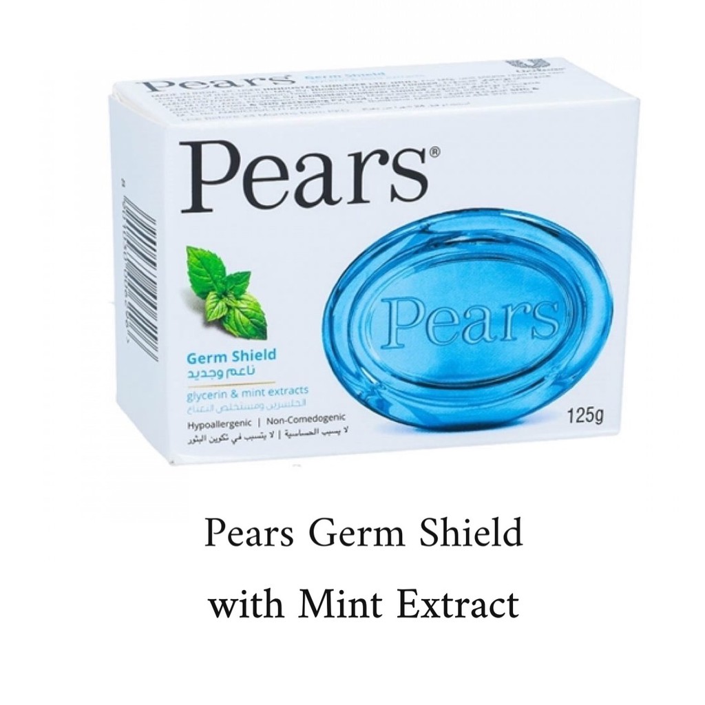 Pears Germ Shield Bar Soap With Mint Extract - 125g. 