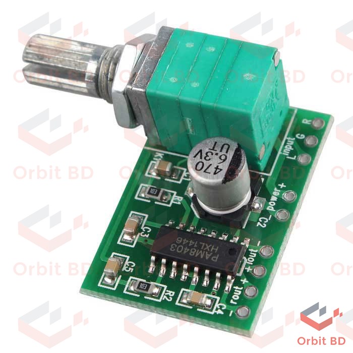 1 Volume PAM8403 8403 3W+3W DC 5V Mini Audio Amplifiers Board 2 Channel Stereo Amplifier With Potentiometer. 