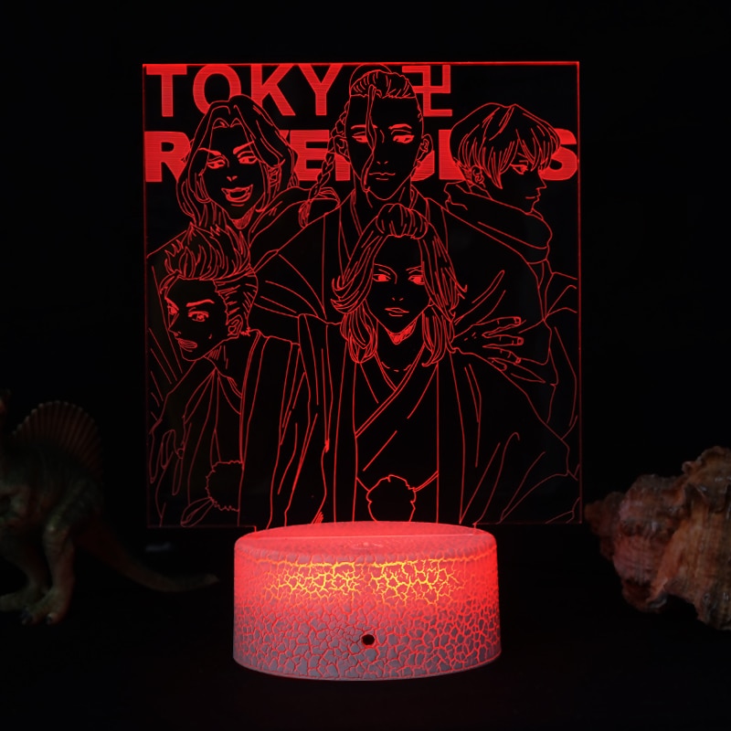 Anime Tokyo Revengers Mikey Lamp Manga Figure Room Setup Kids Avengers ChristGift Bedroom Decor RGB 3D Night Light Draken. 