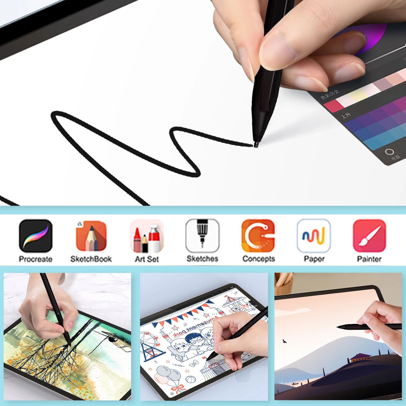 Stylus Pen for Surface USB-C Charging 4096 for Microsoft Surface Pro 8 7 6 5 4 3 X/ Surface 3/Go 3 2/Laptop 4 3 2/Book 3 2 1. 
