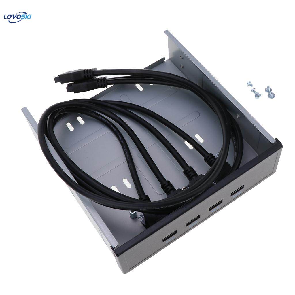USB3.0 4Ports， Front Panel USB Hub with USB To 19/20 Pin Power Connector. 