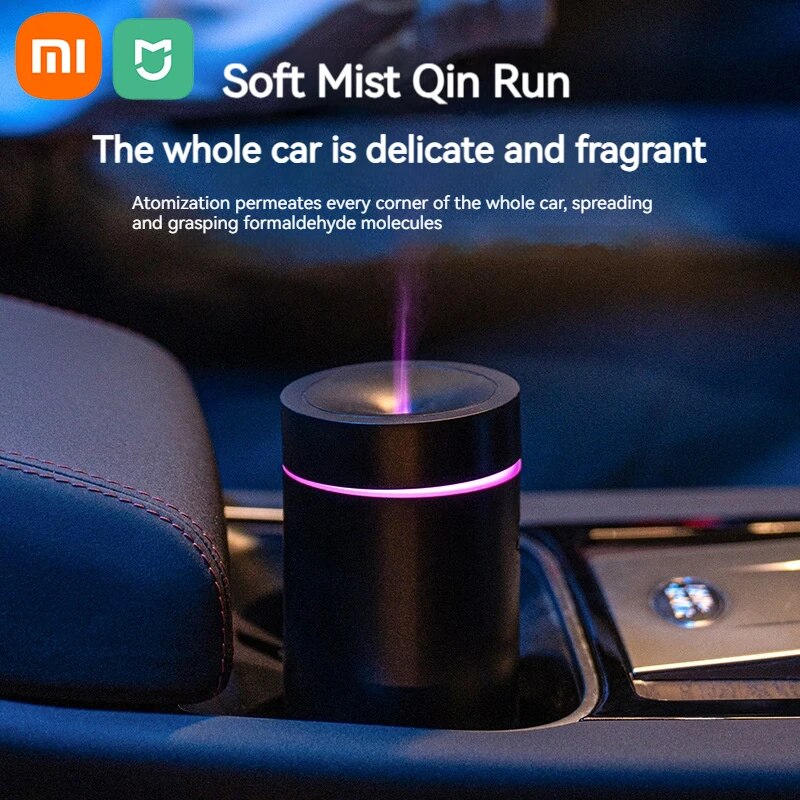 Xiaomi Mijia New Car Humidifier Portable Diffuser Essential Oil Automatic Spray Colorful Light Wireless Car Aromatherapy Machine