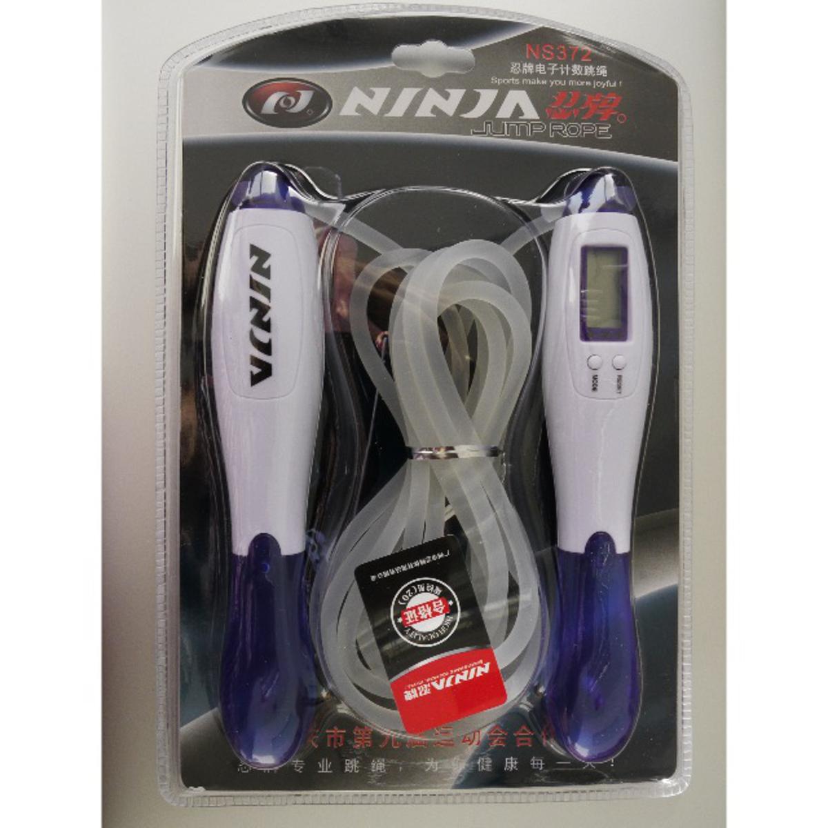 Ninja - NS372 - Wire Speed Skipping Jump Rope with digital counter machine - Multicolor