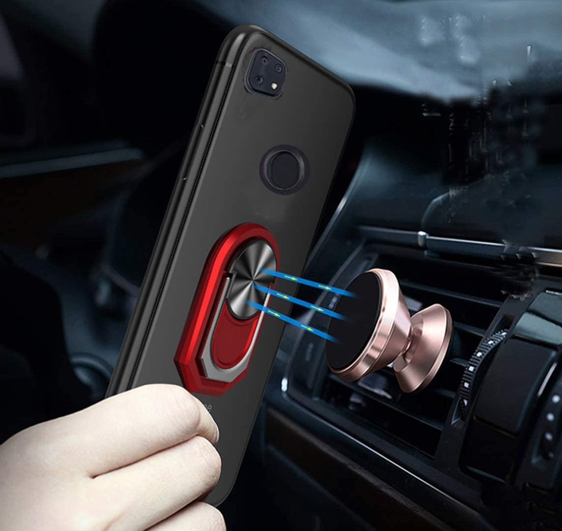 Case for Xiaomi Mi Qin F22 Pro Black Matte Ring Holder Prrelaxotective Shockproof Cover on for Duoqin Qin F21 Pro Funda. 
