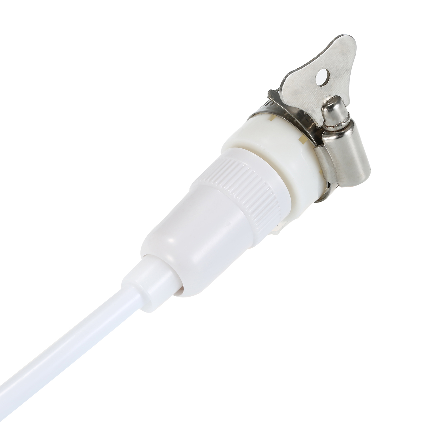 TPU Shower Hose 79In Extra Long Smooth Handheld Shower Hose Flexible Anti-Kink Handheld Shower Head Hose with Brass Spin Inner core White. 