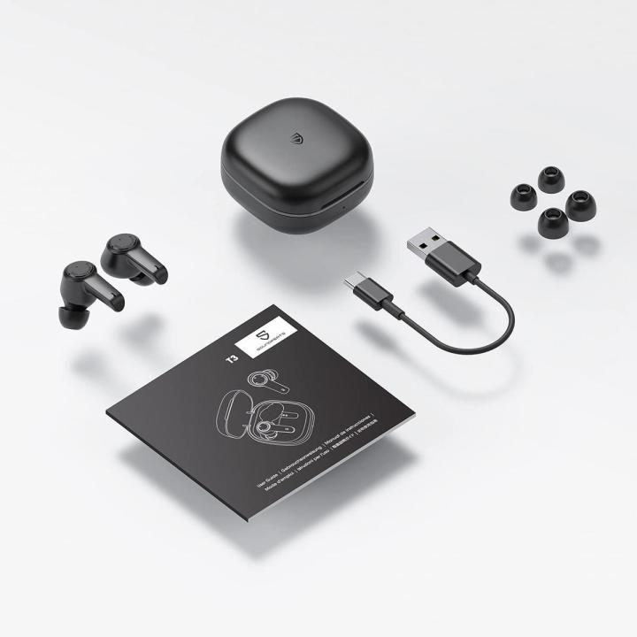 SOUNDPEATS T3 Active Noise Canceling TWS Earbuds. 