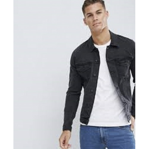Black Denim Jacket For Men: Buy Online 