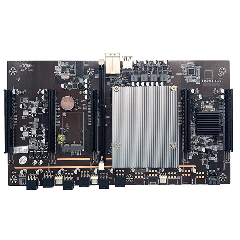 2X BTC Mining Machine Motherboard BTC79X5 LGA 2011 DDR3