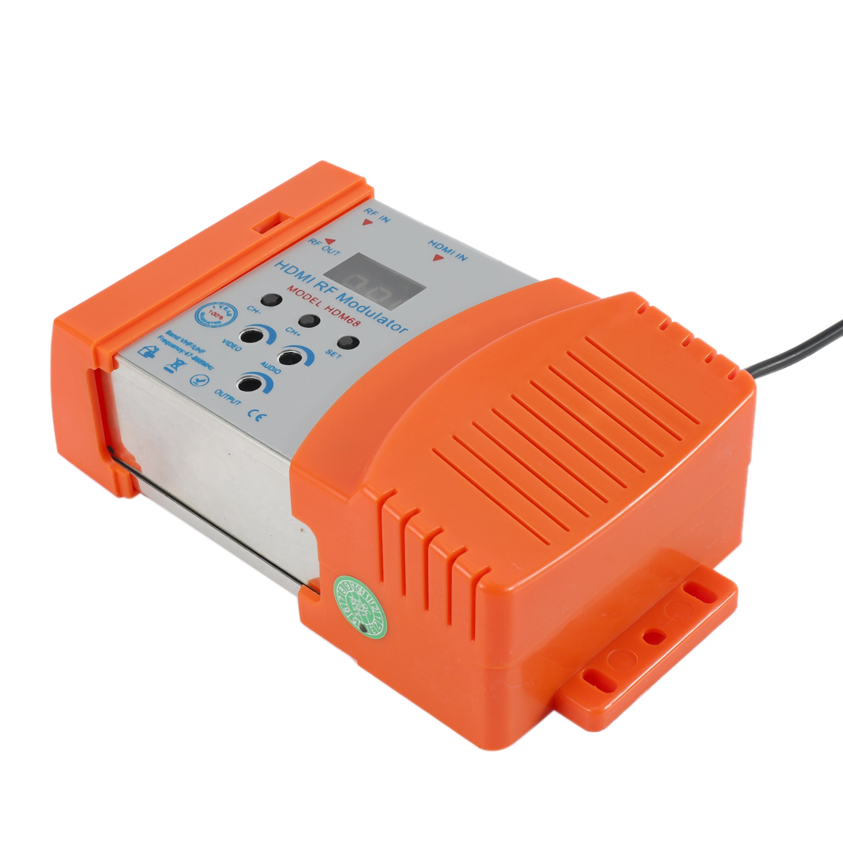 HDM68 Modulator Digital RF Modulator AV to RF Converter EU Plug. 