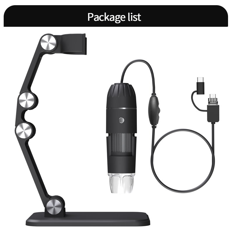 Digital Microscope Camera 3 In1 Type C USB Portable USB Handheld Microscopes For Soldering LED Magnifier Mobile Phone Repairing. 