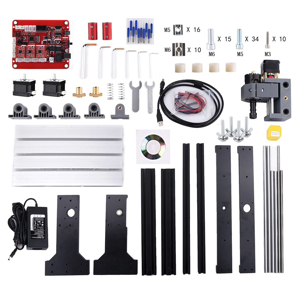 KOGEEK 5500mw Upgrade Version CNC 3018 Pro GRBL Control DIY Mini CNC Machine 3 Axis Pcb Milling Machine Wood Rou-ter Engraver with Offline Controller with ER11 and 5mm Extension Rod Working Area 300*180x40mm. 