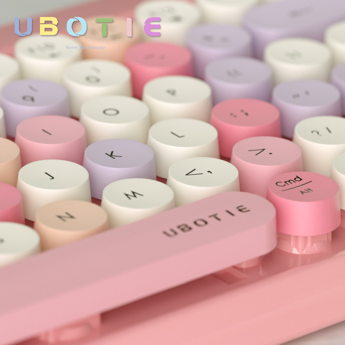UBOTIE Bluetooth Wireless Keyboard For IOS Android Windows Tablet Colorful Portable Bluetooth Keyboard For iPad Air Mini Pro. 
