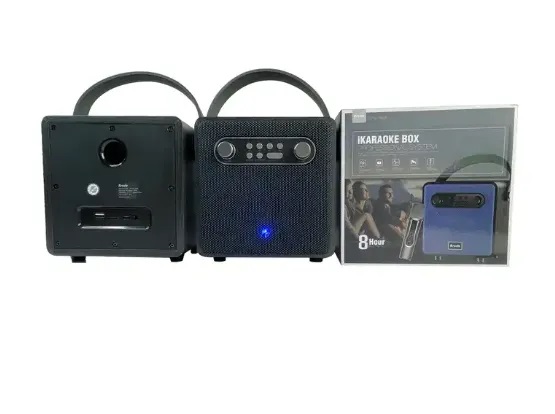BTS-1688 Rechargeable Wireless Radios Am Fm Stereo Subwoofer portable mini Karaoke speaker Wireless Microphone Speaker. 
