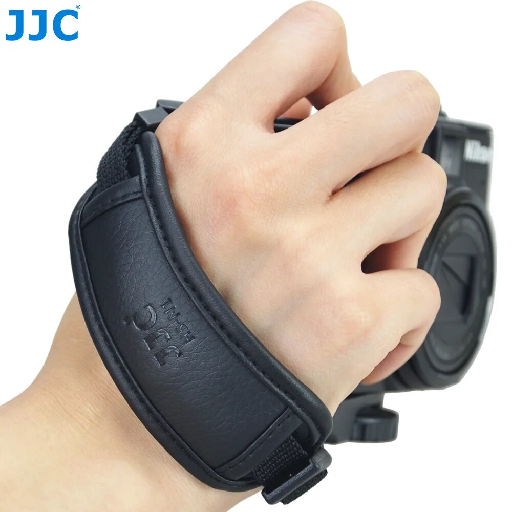 JJC Leather Hand Strap DSLR Vintage Belt Mirrorless Camera Grip Wrist Quick Install For NIKON D80 D300 D5200 CANON EOS 450D