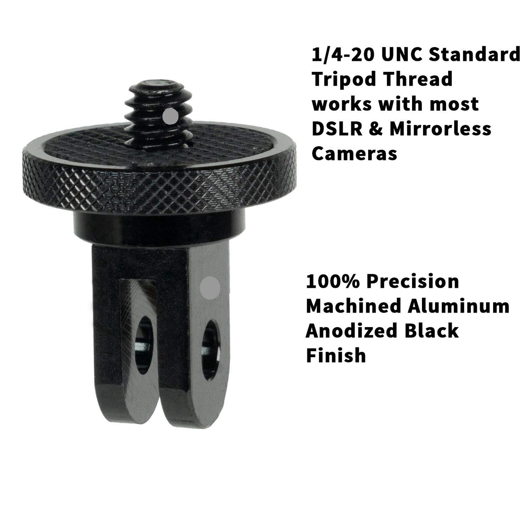 2X Camera Mount Adapter for GoPro Ecosystem - ¼-20 Conversion Adapter for GoPro Mounting System. 