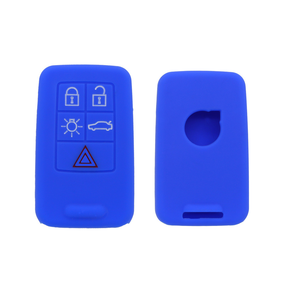 Amazon for Volvo S60L Straight Board 5 Keys Car Silicone Key Case Car Immobilizer Soft Lock Key Case