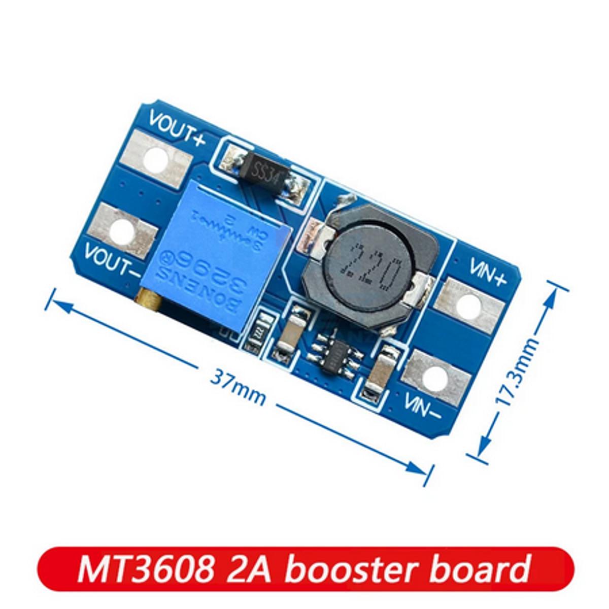 MT3608 2A DC-DC Voltage Step Up Boost Converter Module 2-24V Input