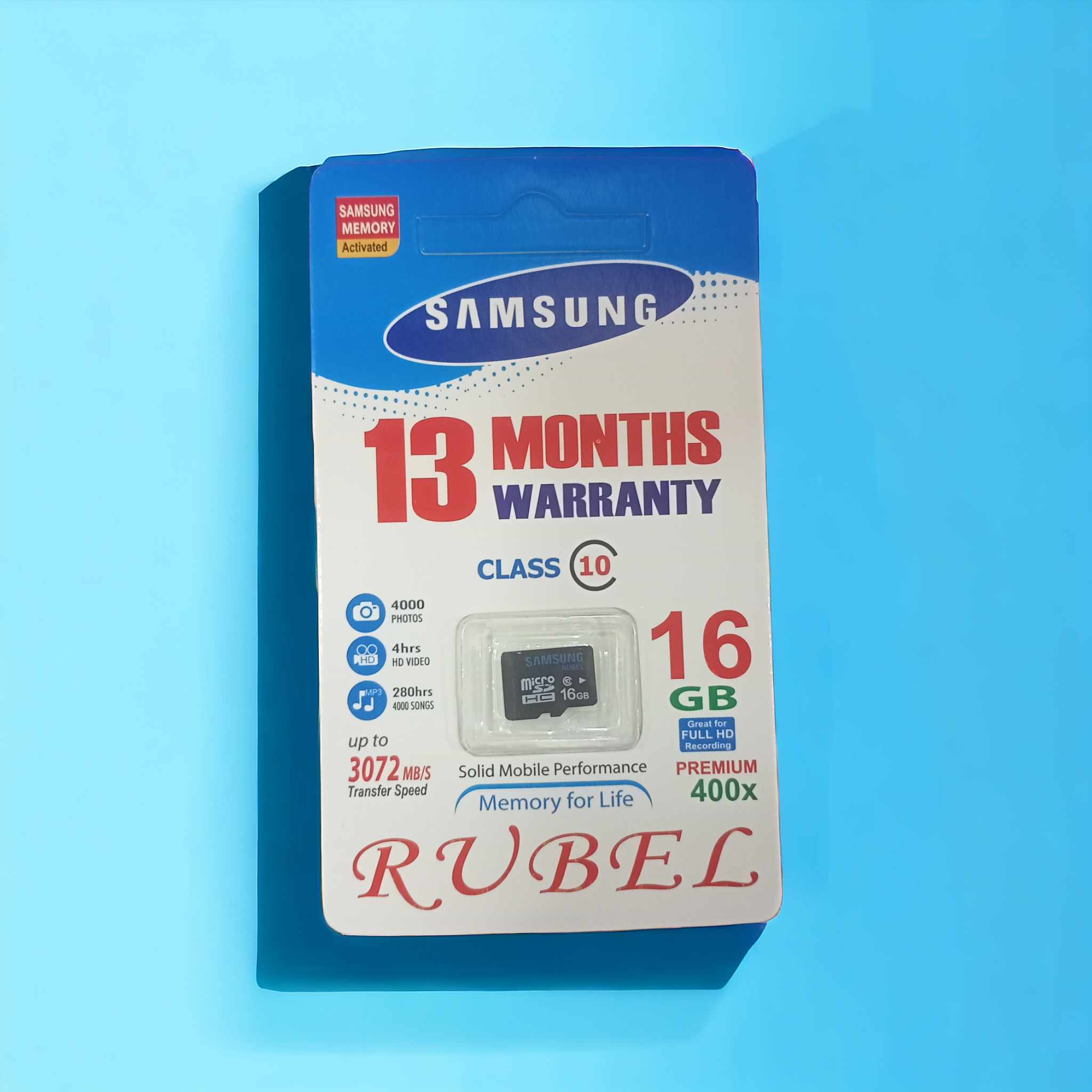 16GB Micro SD Memory Card For Mobile (Memory for Life) PREMIUM 400x. 
