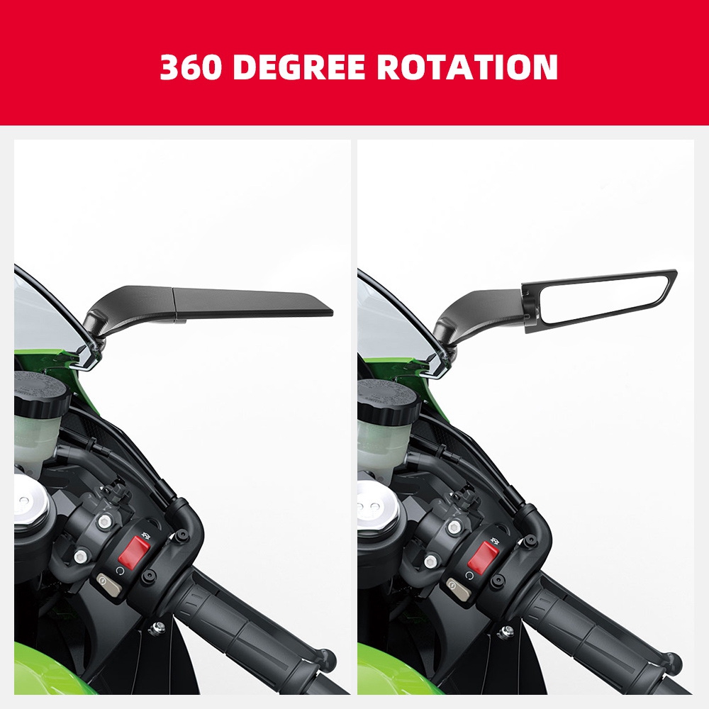 for Honda CBR650R Rearview Mirror-1 pair x rear view mirrors-Black. 