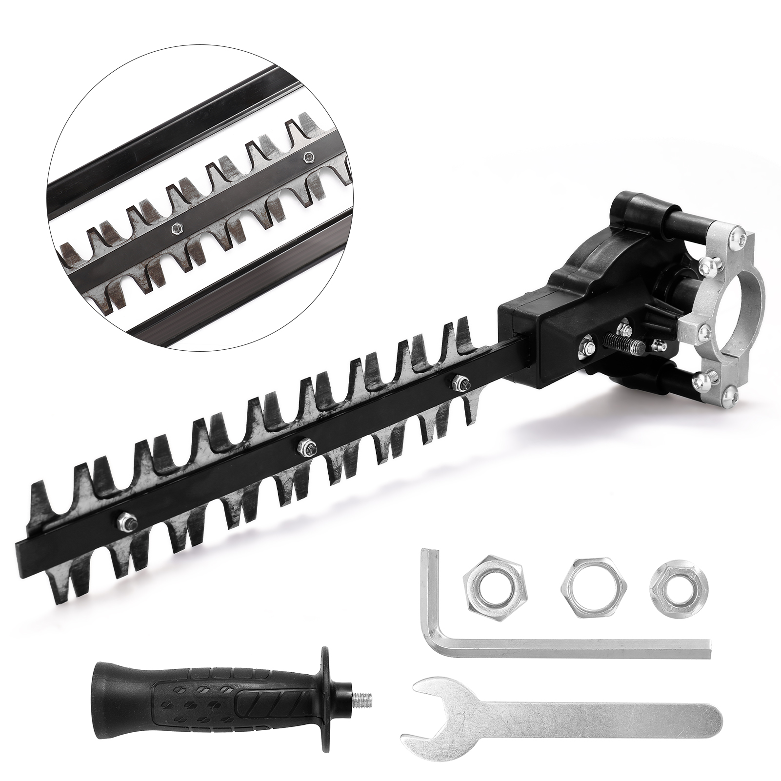 Angle Grinder Refit Garden Pruning Machine Tool Hedge Trimmer Pruning Tools Garden Household Outdoor Modified Tool Accessory Compatible with 110 115 Type Angle Grinder. 