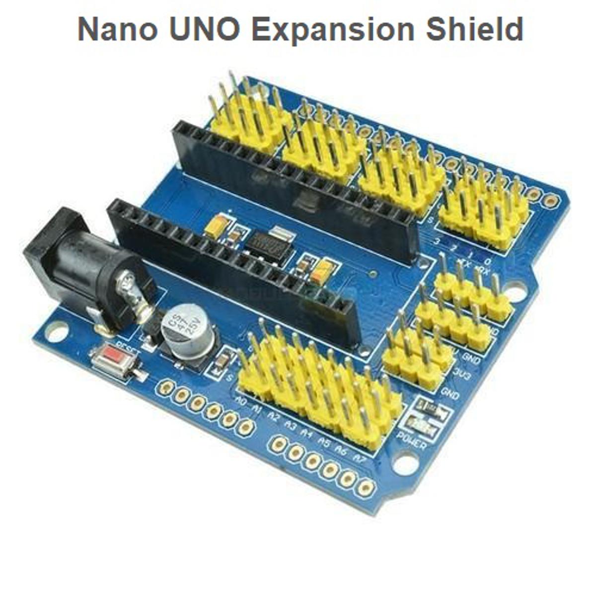 Arduino NANO Expansion Shield Adapters Breakout Board ATMEGA328P NANO I/O Pin Shield Multi-Purpose Expansion Board Compatible For Arduino Nano