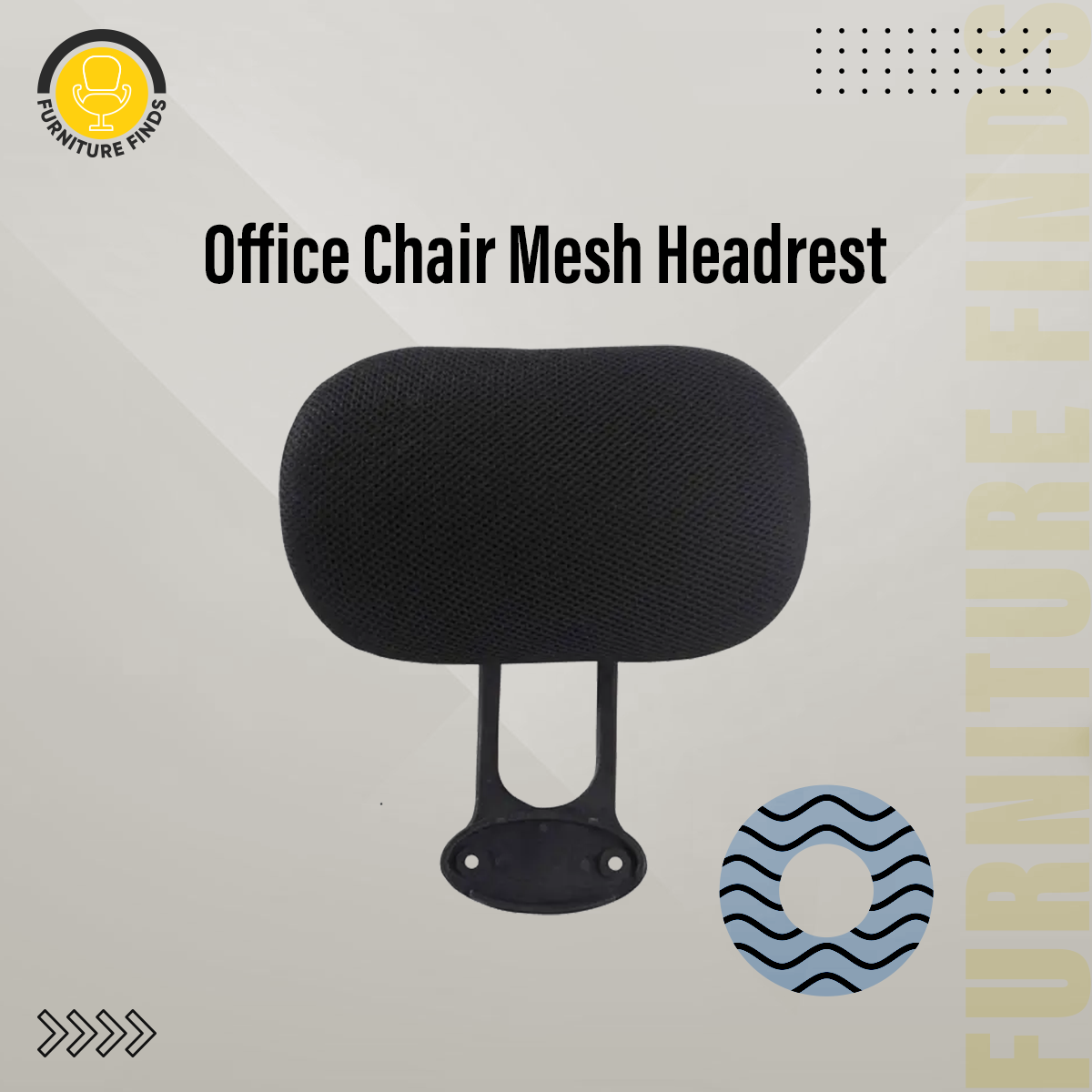 Office Chair Mesh Headrest