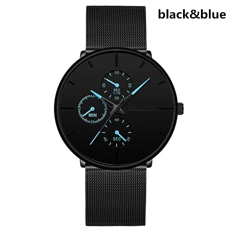 【3C VictoryEagle】2020 Men Ultra-thin Steel Mens Watches Brand Luxury hombre montre homme Drop Shipping