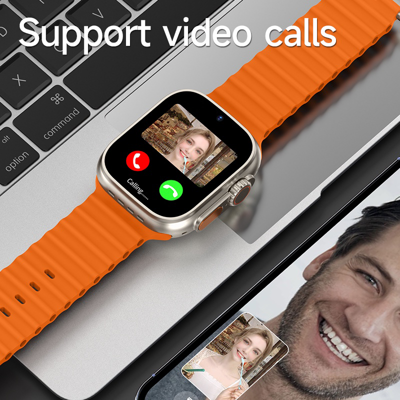 S9 Ultra 5G Smart Watch 2.08 inch Waterdrop Display RAM 4GB ROM 64GB Android 9 Dual Camera Calling Feature Google Playstore Youtube Facebook Messenger Tiktok IMO Wifi 1000mAh Battery Smartwatch for Men and Women. 