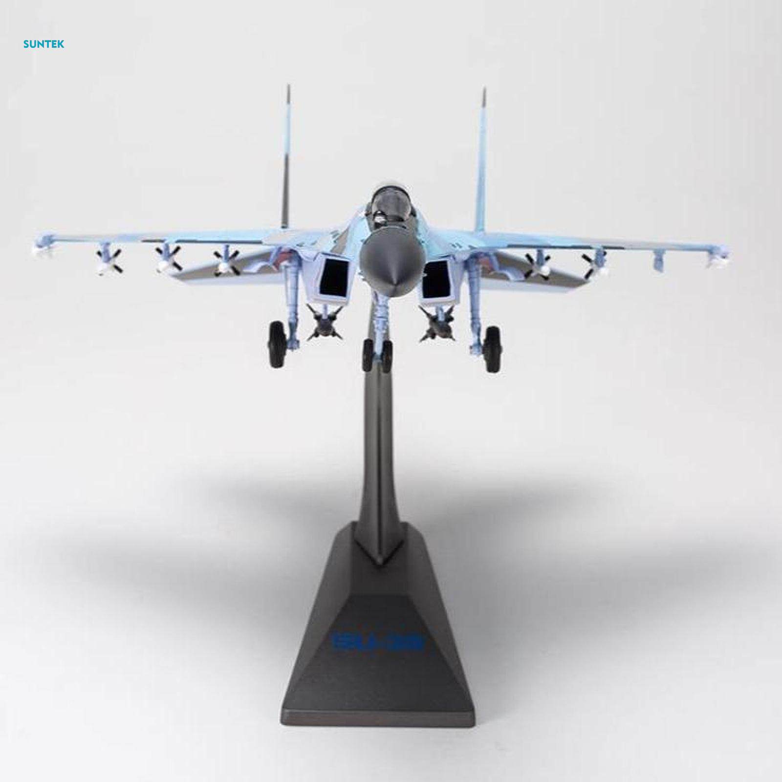 1:72 SU35 Airplane Model with Display Stand for Tabletop Home TV Cabinet