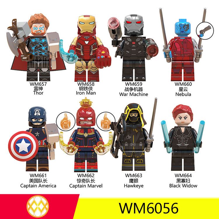 WM6056 Avengers 4 Movie Series Building Block Minifigure Eagle Eye Thor Building Block Children's Toy