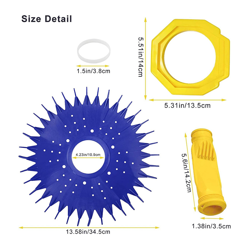For Zodiac G3 W70329 Finned Seal/Disc/Skirt & W69698 Pool Cleaner Diaphragm & W70327 Foot Pad Pool Cleaner Replacement Accessories