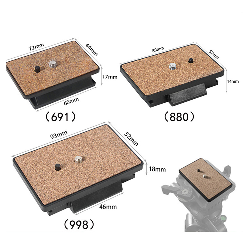 Camera Plate Quick Release Plate Universal Tripod Plate Monopod Mount Adapter For 998 691 Tripod SLR Camera Tetuo. 