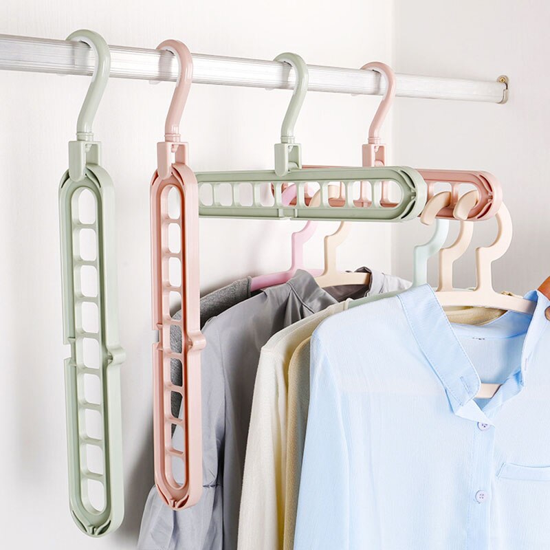 Magic Hanger Storage Rack Adjustable Anti-slip Hanger Hooks. 
