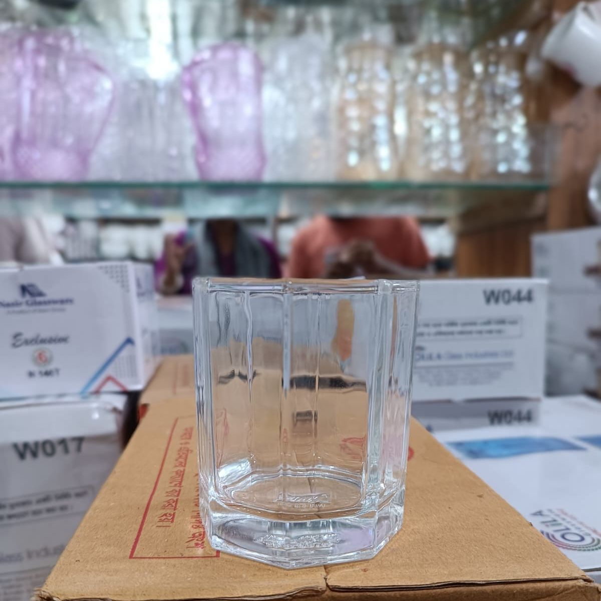 New China Quality kacher  8 Corner Water Glass Set - Drink In Style 6-Piece Set Of Non-Reactive - Transparent Glassware - 200ml-New 146. 