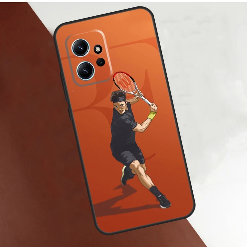 Tennis Roger Federer RF Case For Xiaomi Redmi Note 12 11 10 8 9 Pro 12S 11S 10S 9S Coque For Redmi 12 9C 10C 12C. 