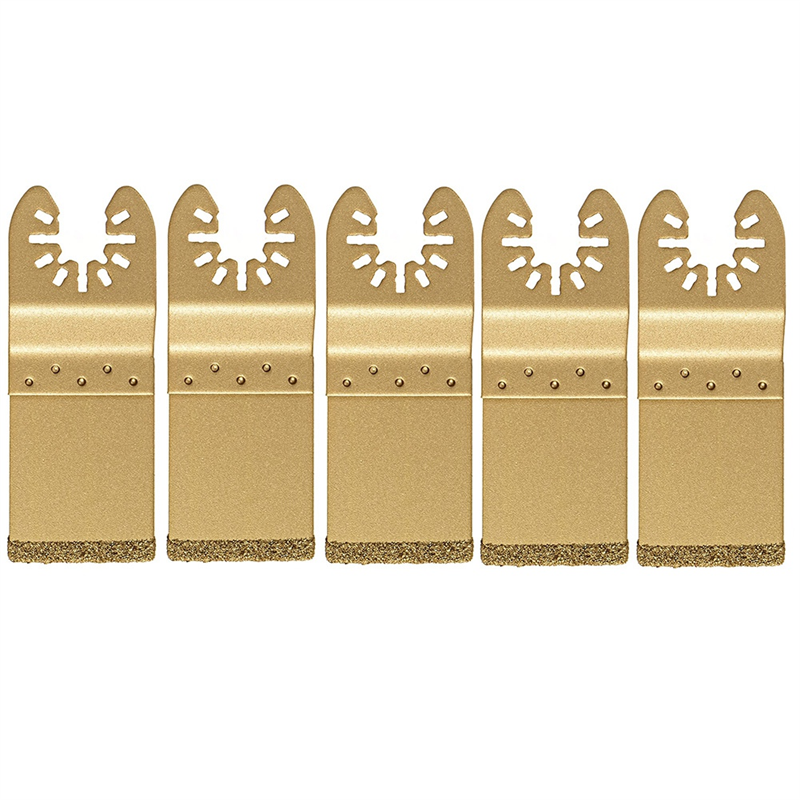 5Pcs/Set Universal Oscillating Diamond Saw Blade Quick for Release Fast Fit Multi Tool Blade Cutting Dics