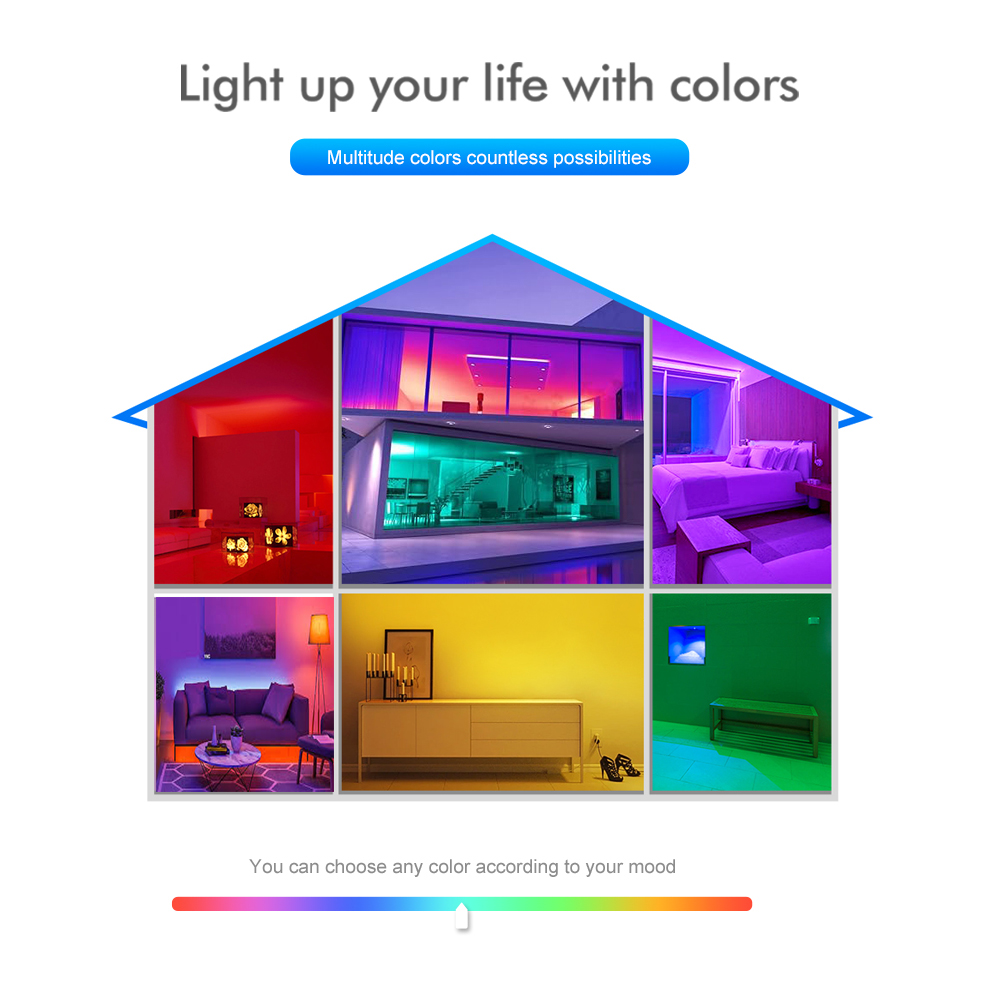 Smart Zigbee USB Led Lights Tuya Wifi RGB led Strip DC5V 5050 Smart Led TV Back Lighting Wok With Alexa Google Home. 