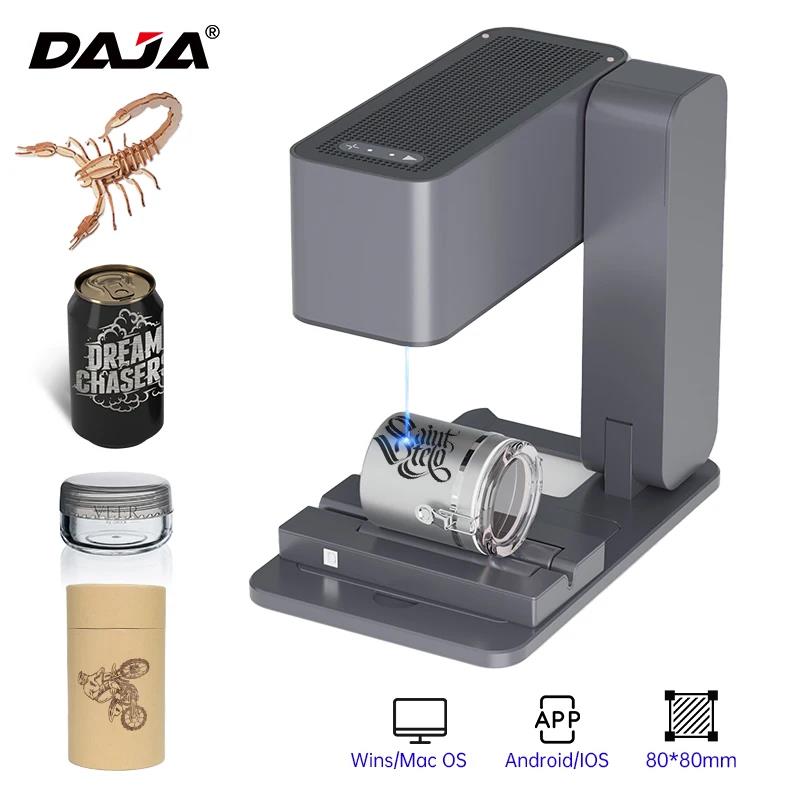 DAJA C1 Windows Mac Engrave leaves wood Plastic Painted Leather Laser Engraver Portable Laser Engraving Machine for Mobile