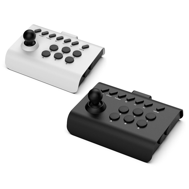 Wireless Joystick Controller Arcade Fighting Game Fight Stick Gaming Joystick Parts Accessories for ///Switch/PC/Android Black. 