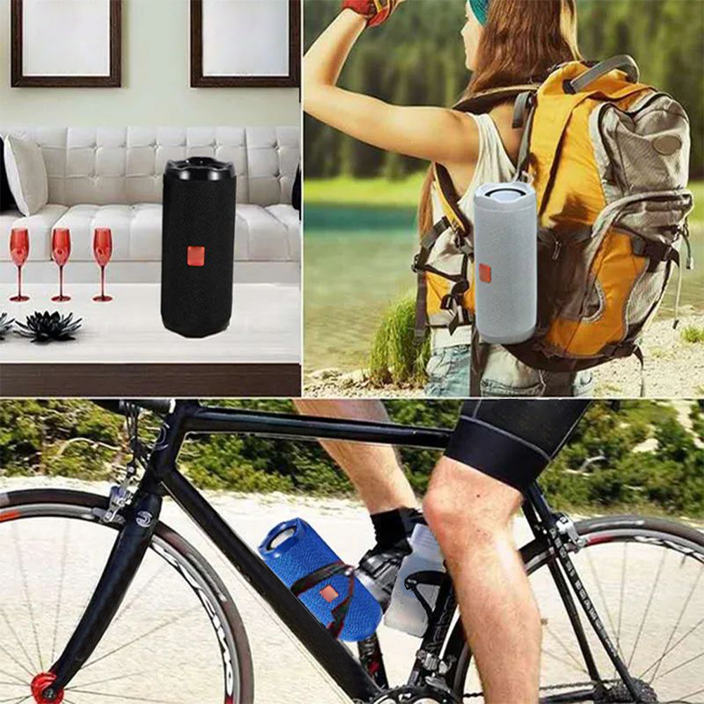 TG191 Portable Speaker Surround Stereo Sound Speaker Long Playtime Cylindrical Button Control Wireless Speaker Memory Card USB Disk MP3 Audio Player For Outdoor Sports Home Parties. 