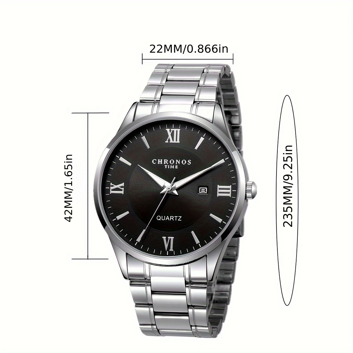 CHRONOS Men's Business Leisure Quartz Watch Minimalist Fashion