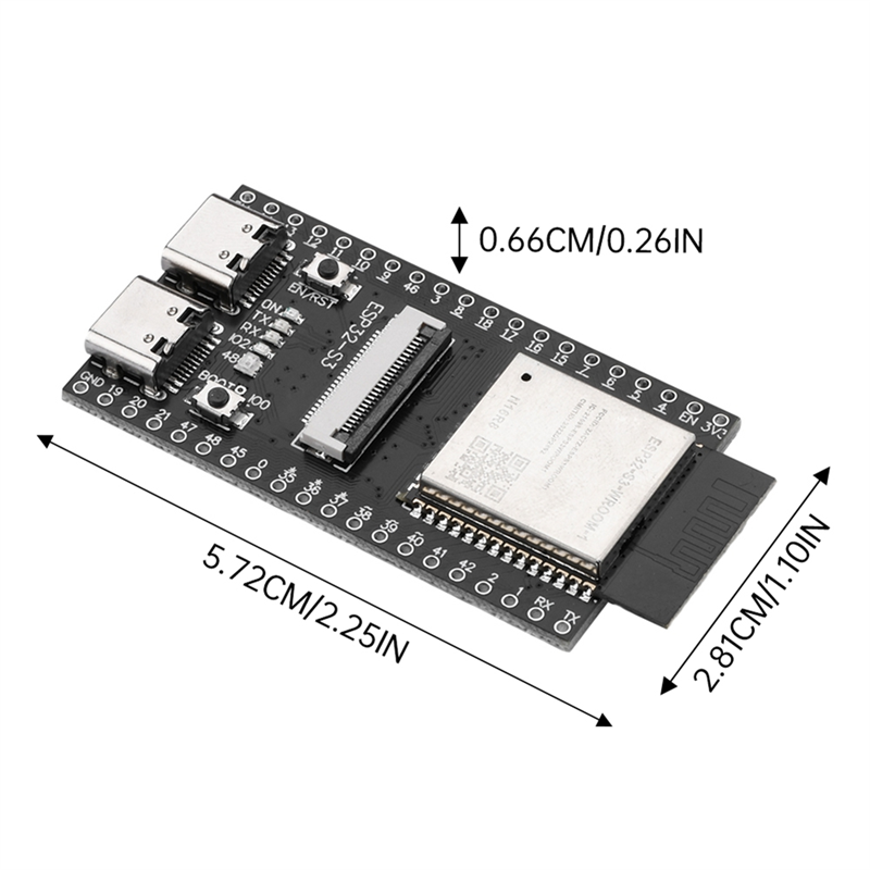 ESP32-S3 WROOM N16R8 CAM Development BoardWiFi Bluetooth Camera Module Onboard ESP32-S3-WROOM-1 N16R8 Module Easy Install Easy to Use with OV2640. 