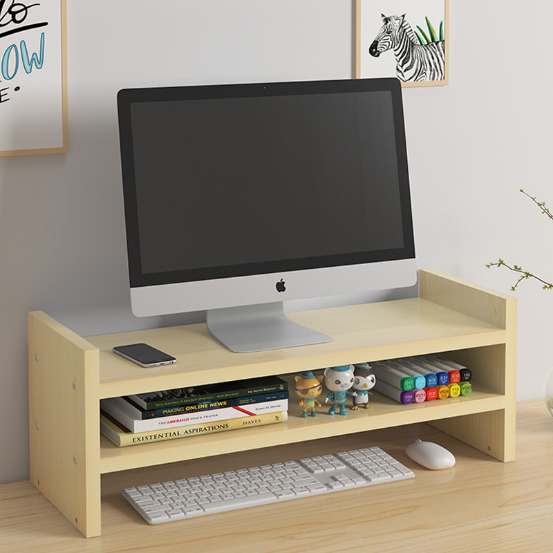 05ZV7 Wholesale Desktop Computer Monitor Screen Elevated Base Screen Office Desktop Storage Box Finishing Support. 
