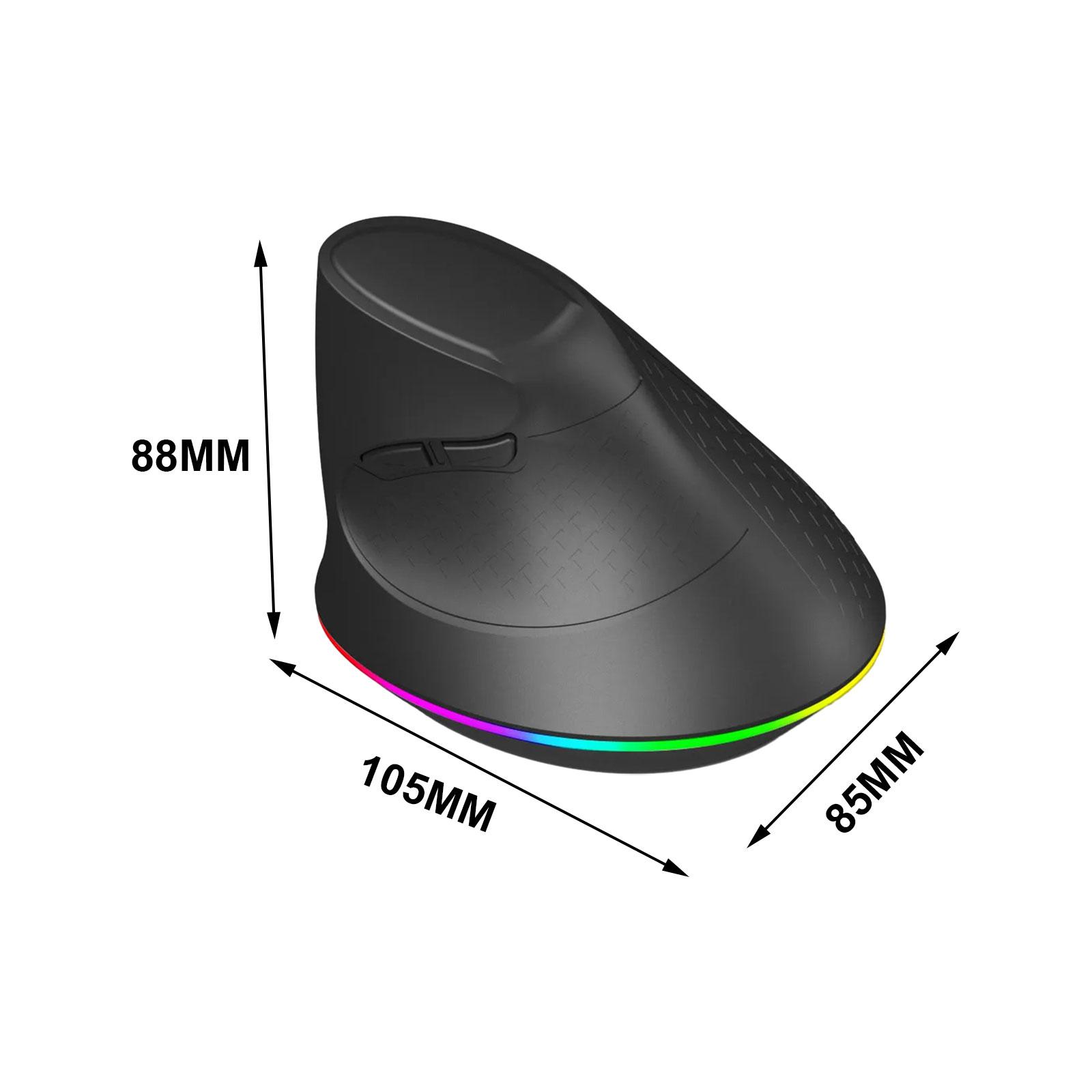Vertical Mouse with Horizontal Scroll Wheel Portable Gaming Silent Adjustable DPI Ergonomic Mouse for PC Computer Laptop Desktop. 