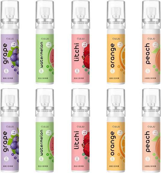 22 ML Fruit Flavor Fresh Oral Spray Refreshing Cool Fresh Breath Remover Bad Breath Oral Odor 1Pec. 