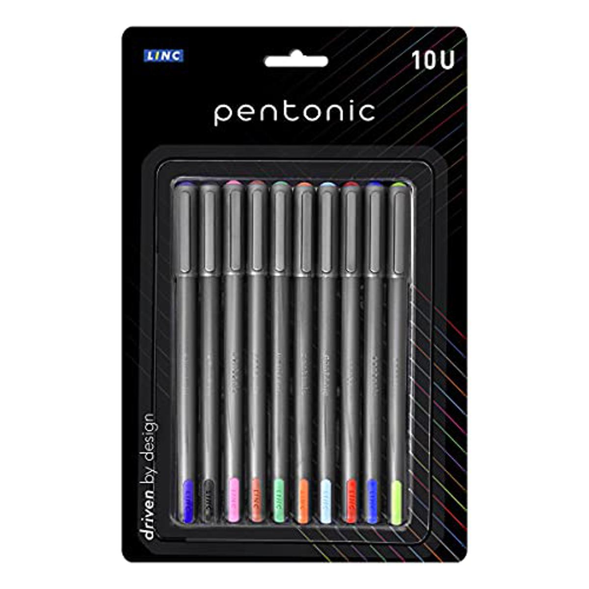 Linc Pentonic 10 Color Smooth Ball Pen Set Pen