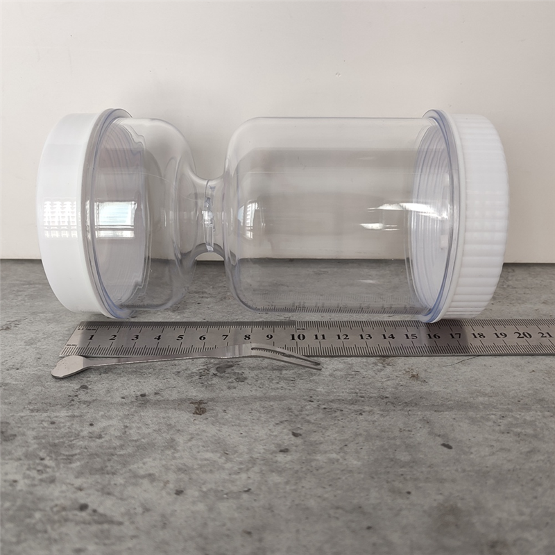 FORIDE Reusable Wet and Dry Separation Pickled Jar with Fork - Multipurpose Round Flip Top Jar for Daily Use. 