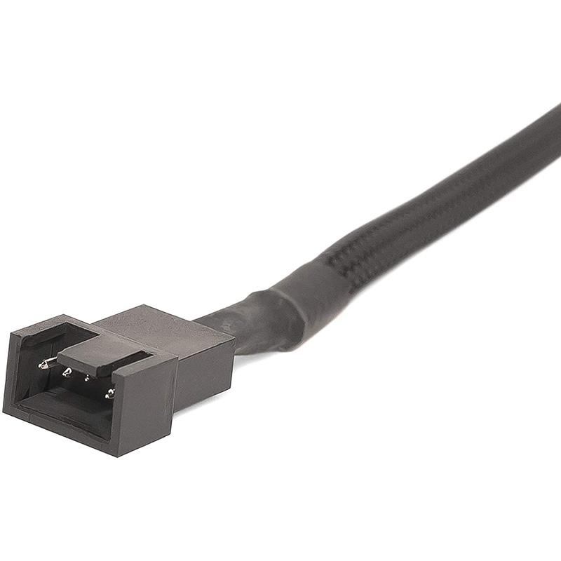 PWM Fan Extension Cable - 11.8 Inch PC Fan Extension Cable Compatible with ATX Case 3 Pin & 4 Pin Cooling Fans Durable. 