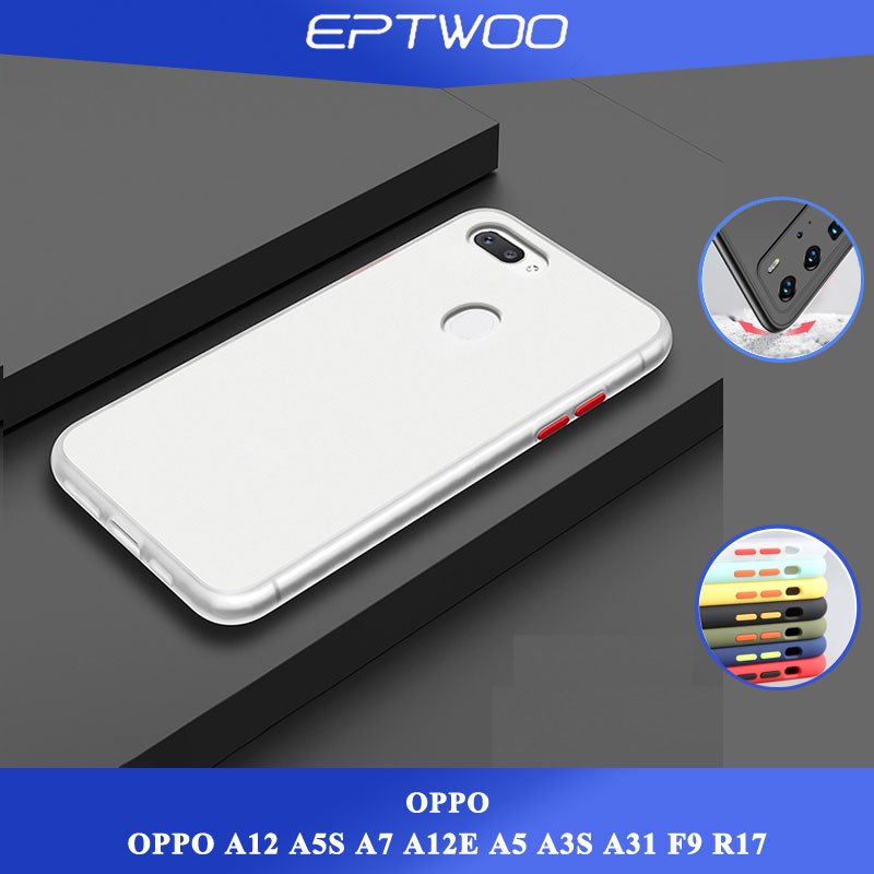 For OPPO A12 A5S A7 A12E A5 A3S A31 F9 R17 Phone Case Transparent Anti-Shock Hybrid Silicone Casing Clear Soft Back Cover ZSMS-01. 